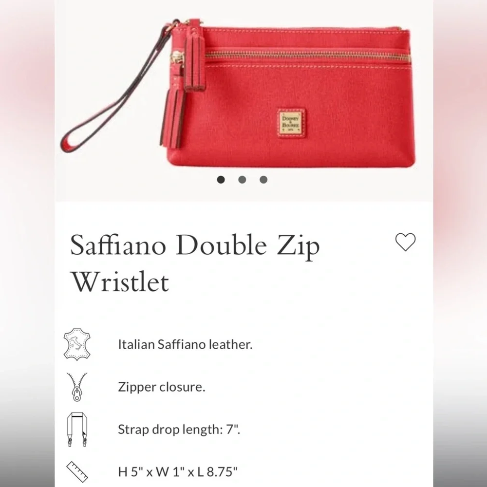 DOONEY&BOURKE 🐝🐝LEATHER WRISTLET - Picture 4 of 13